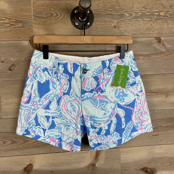 NWT Lilly Pulitzer Gallahan Short Bay Blue - Picture 1 of 5